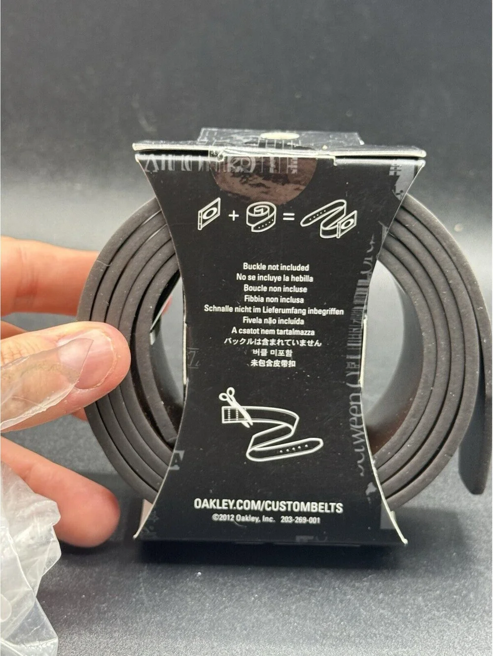 Oakley Leather Belt Strap Earth Brown One Size